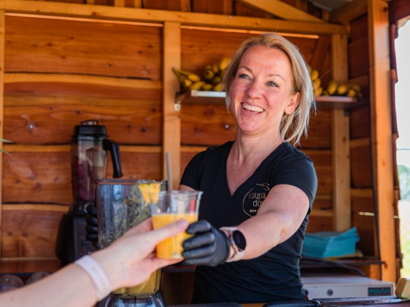 Foodtruck catering op festival